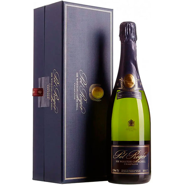 Вино игристое Белое Брют Pol Roger Sir Winston Churchill Champagne in gift box 0,75 л фото