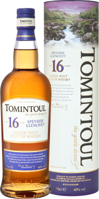 Виски Tomintoul Speyside Glenlivet Single Malt 16 YO in gift box 0,7 л фото