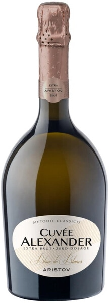 Вино игристое Белое Экстра Брют Aristov Cuvee Alexander Blanc de Blancs Extra Brut 0,75 л фото