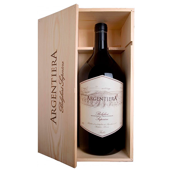 Вино Красное Сухое Tenuta Argentiera Argentiera Bolgheri Superiore in wooden box 2017 3 л фото