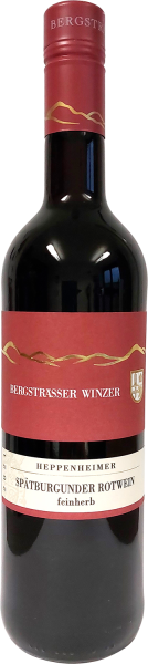 Вино Красное Полусухое Bergstraesser Winzer Heppenheimer Spatburgunder 2021 0,75 л фото