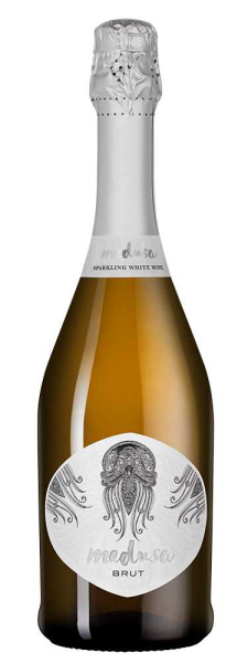 Вино игристое Медуса Брют 2024 Белое Брют 11% 0,75 л фото