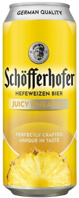 Пиво Schofferhofer Juicy Pineapple in can 0,5 л фото
