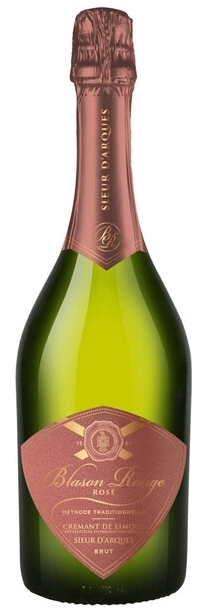 Вино игристое Розовое Брют Blason Rouge Rose Cremant de Limoux Brut 0,75 л фото