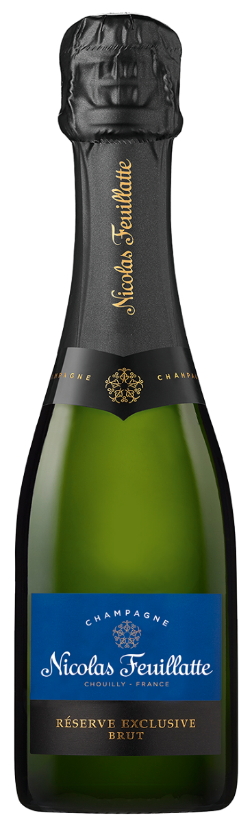Вино игристое Белое Брют Nicolas Feuillatte Reserve Exclusive Brut Champagne 2019 0,2 л фото