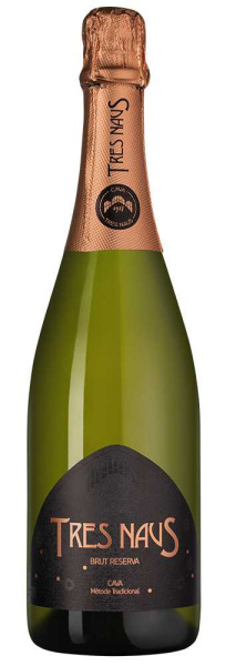 Вино игристое Белое Брют Tres Nays Brut Reserva Cava 2018 0,75 л фото