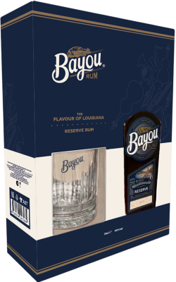 Ром Bayou Reserve with a glass in gift box 0,7 л фото