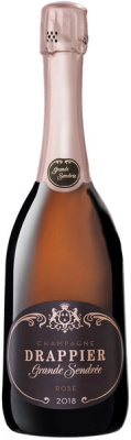 Вино игристое Розовое Экстра Брют Drappier Grande Sendree Rose Brut Champagne 2018 0,75 л фото