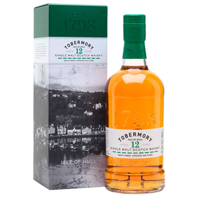 Виски Tobermory 12 Years Old Single Malt Mull in gift box 0,7 л фото