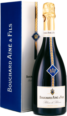 Вино игристое Bouchard Aine & Fils Blanc de Blancs in gift box 0,75 л фото