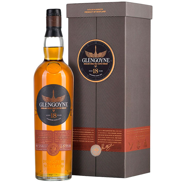Виски Glengoyne 18 Years Old Single Malt Highland in gift box 0,7 л фото