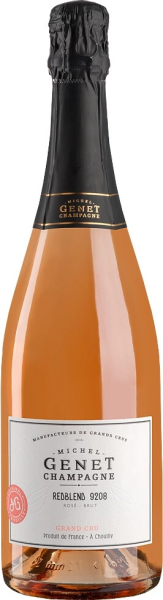 Вино игристое Розовое Брют Michel Genet Redblend 9208 Grand Cru Rose Brut Champagne 0,75 л фото