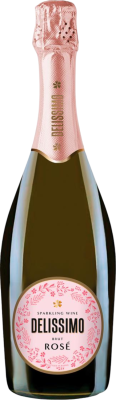 Вино игристое Розовое Брют Delissimo Brut Rose 2024 0,75 л фото