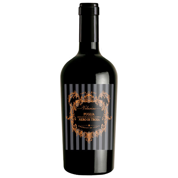 Вино Красное Сухое Botter Velarino Nero di Troia Puglia 2019 0,75 л фото