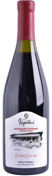Вино Красное Сухое Kapistoni Budeshuri Saperavi Qvevri 2022 0,75 л фото
