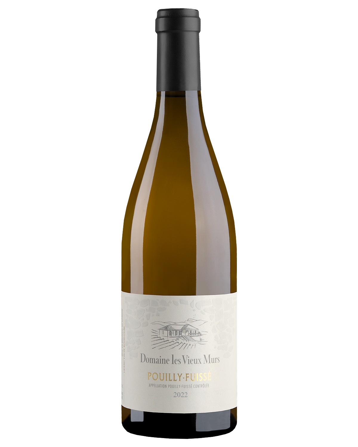 Вино Белое Сухое Domaine Les Vieux Murs Pouilly-Fuisse 2022 0,75 л фото