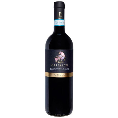 Вино Красное Сухое Grifalco Gricos Aglianico del Vulture 2020 0,75 л фото