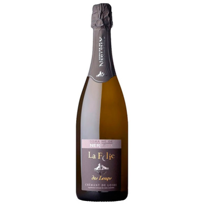 Вино игристое Белое Брют Domaine de Nerleux La Folie des Loups Cremant de Loire 2019 0,75 л фото