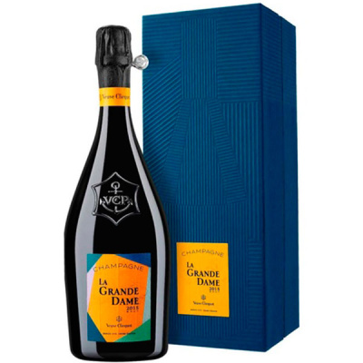 Шампанское Белое Брют Veuve Clicquot Ponsardin La Grande Dame Brut Champagne in gift box 2015 0,75 л фото