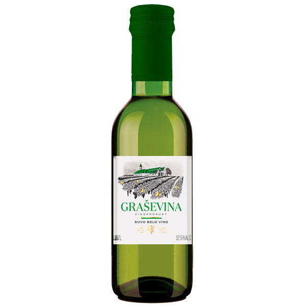 Вино Белое Сухое Coka Grasevina Subotica 2021 0,187 л фото