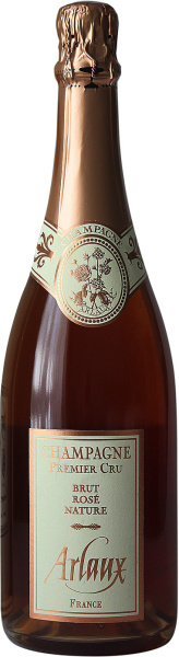 Вино игристое Розовое Экстра Брют Arlaux Brut Rosé Nature Premier Cru Champagne 2020 0,75 л фото