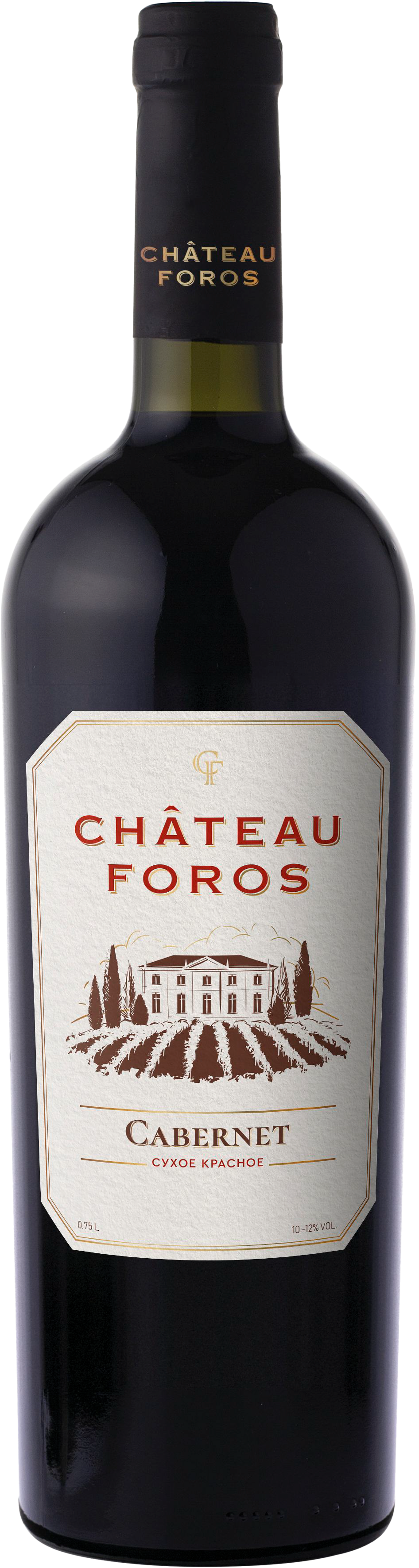 Вино Красное Сухое Chateau Foros Cabernet 0,75 л фото