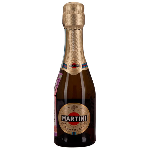 Вино игристое Белое Сухое Martini Prosecco 0,187 л фото