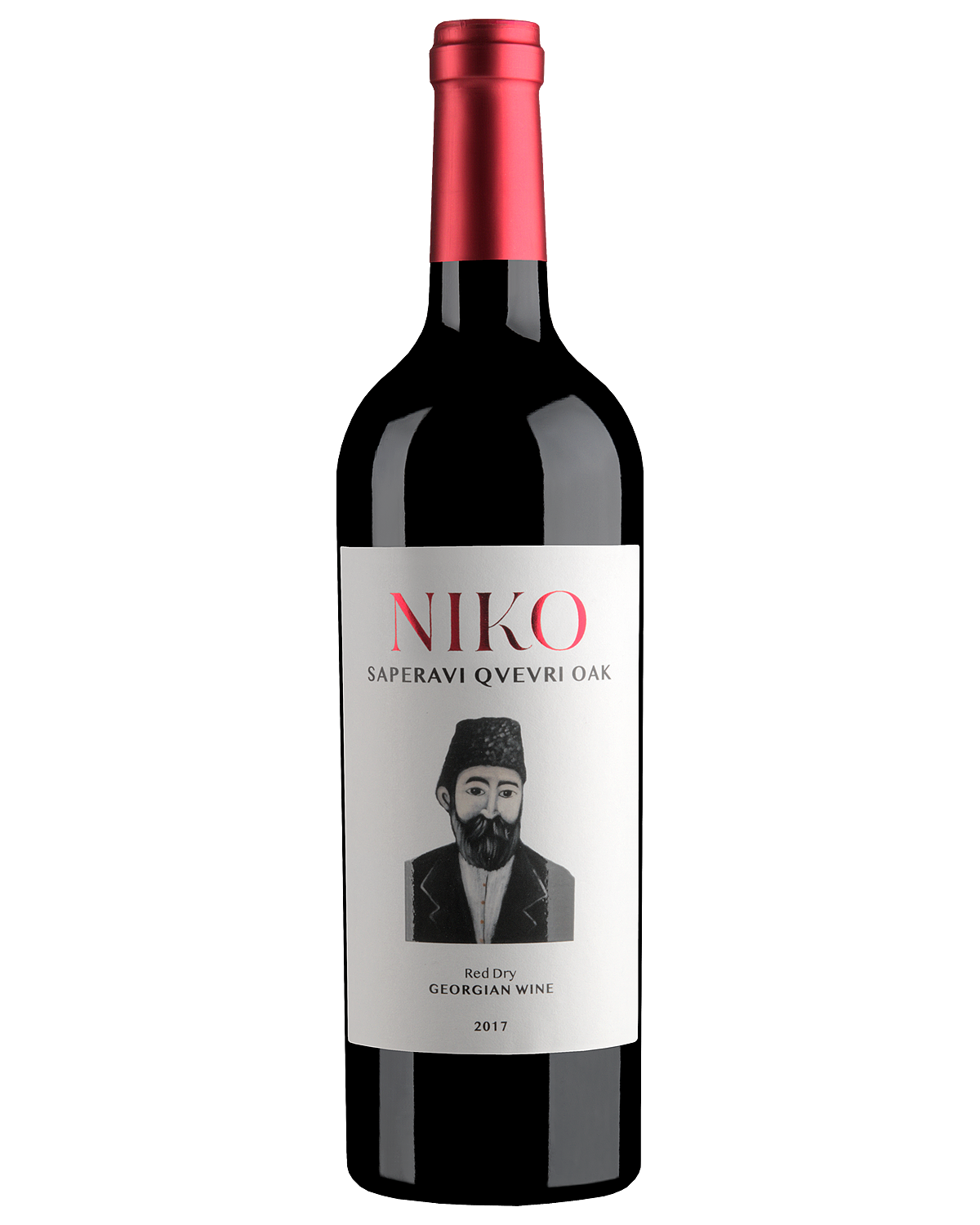 Вино Красное Сухое Niko Saperavi Qvevri Oak 2017 0,75 л фото
