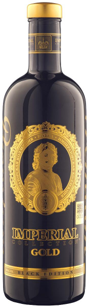 Водка Imperial Collection Gold Black Edition in tube 1 л фото
