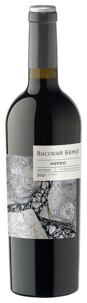 Вино Красное Сухое Visokiy Bereg Merlot 2021 0,75 л фото