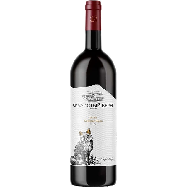 Вино Красное Сухое Skalistyj Bereg Cabernet Franc Kuban Anapa 2022 0,75 л фото