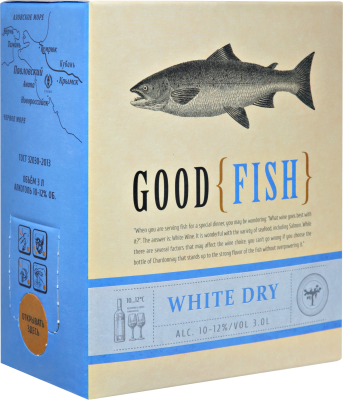 Вино Белое Сухое Good Fish 3 л фото