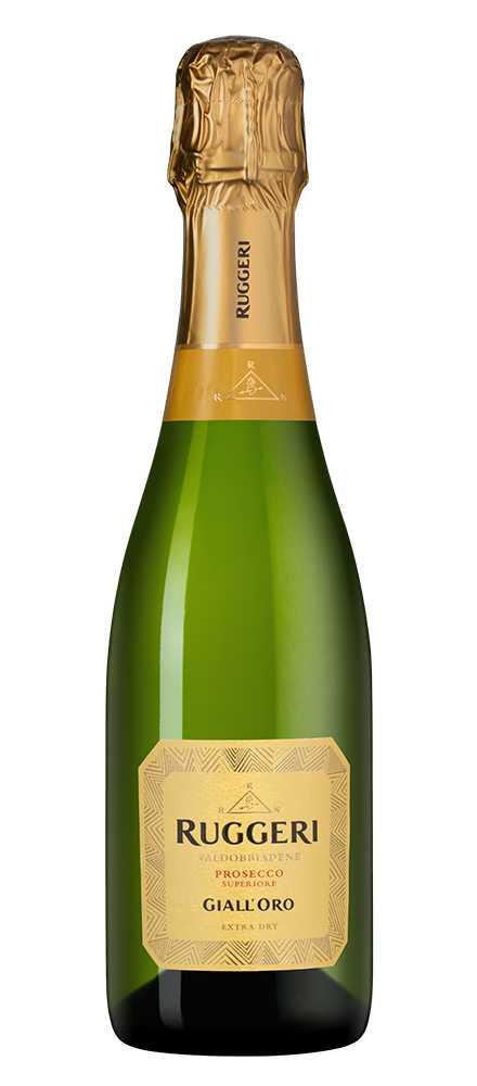 Вино игристое Белое Сухое Ruggeri Giall'Oro Valdobbiadene Prosecco Superiore 2024 0,375 л фото