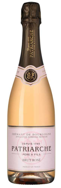 Вино игристое Розовое Брют Patriarche Cremant de Bourgogne Brut Rose 2022 0,75 л фото