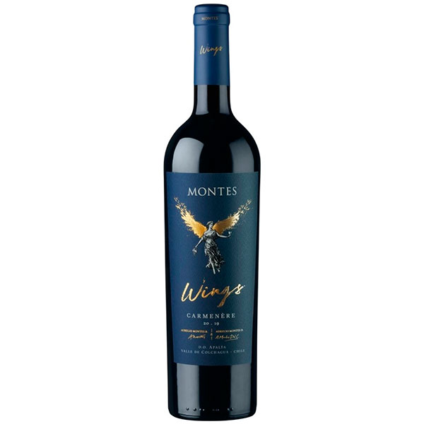 Вино Красное Сухое Montes Wings Carmenere Apalta 2019 0,75 л фото