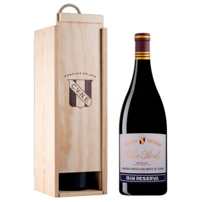 Вино Красное Сухое CVNE Vina Real Gran Reserva Rioja in wooden box 2013 1,5 л Вино Красное Сухое CVNE Vina Real Gran Reserva Rioja in wooden box 2013 1,5 л фото