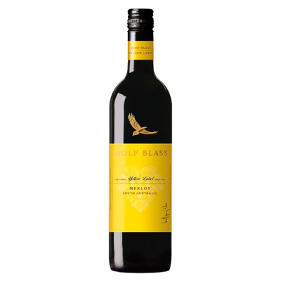 Вино Красное Сухое Wolf Blass Yellow Label Merlot South Australia 2016 0,75 л фото