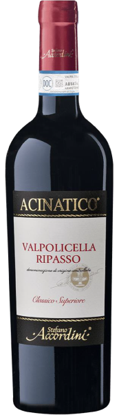 Вино Красное Полусухое Stefano Accordini Acinatico Valpolicella Ripasso Classico Superiore 2021 0,75 л фото