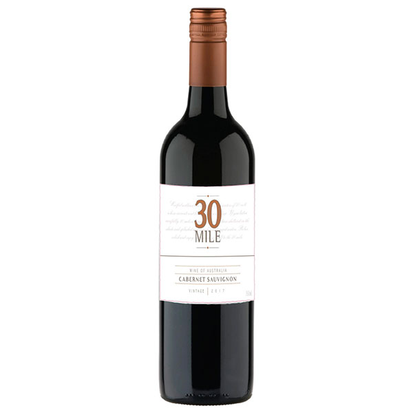 Вино Красное Сухое 30 Mile Cabernet Sauvignon South Eastern Australia 2019 0,75 л фото