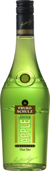 Ликер Фруко Шульц Зеленое Яблоко 15% 0,7 л фото