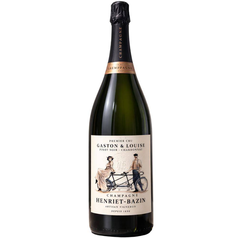 Вино игристое Белое Экстра Брют Henriet-Bazin Gaston & Louise Premier Cru Champagne 2019 0,75 л фото