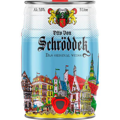 Пиво Светлое Otto Von Schrodder Das Original Weiss mini keg 5 л фото