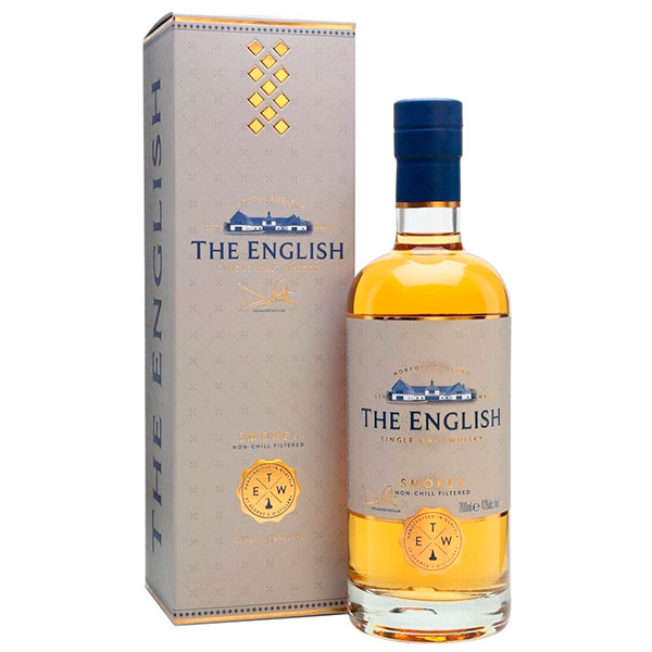 Виски English Smokey Single Malt in gift box 0,7 л фото