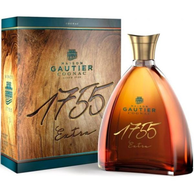 Коньяк Gautier 1755 Extra in gift box 0,70 л фото