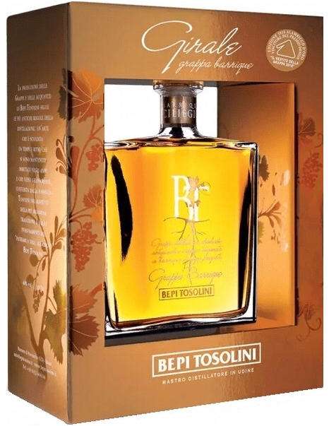 Граппа Bepi Tosolini Girale Grappa Barrique in gift box 1,5 л фото