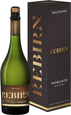 Вино игристое Белое Полусухое Valdivieso Rebirn Moscato in gift box 2023 0,75 л фото