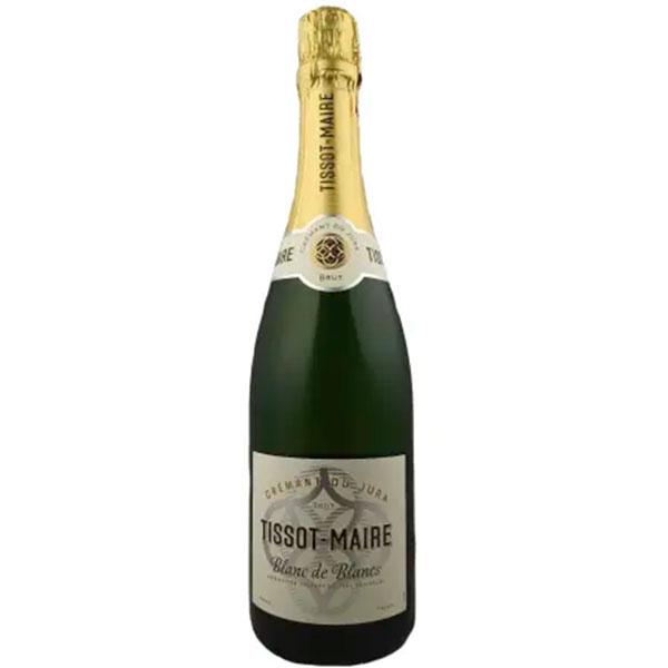 Вино игристое Белое Брют Tissot-Maire Blanc de Blancs Brut Cremant du Jura 0,75 л фото