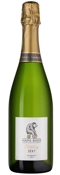 Вино игристое Белое Сухое Hans Baer Riesling Sekt 2024 0,75 л фото