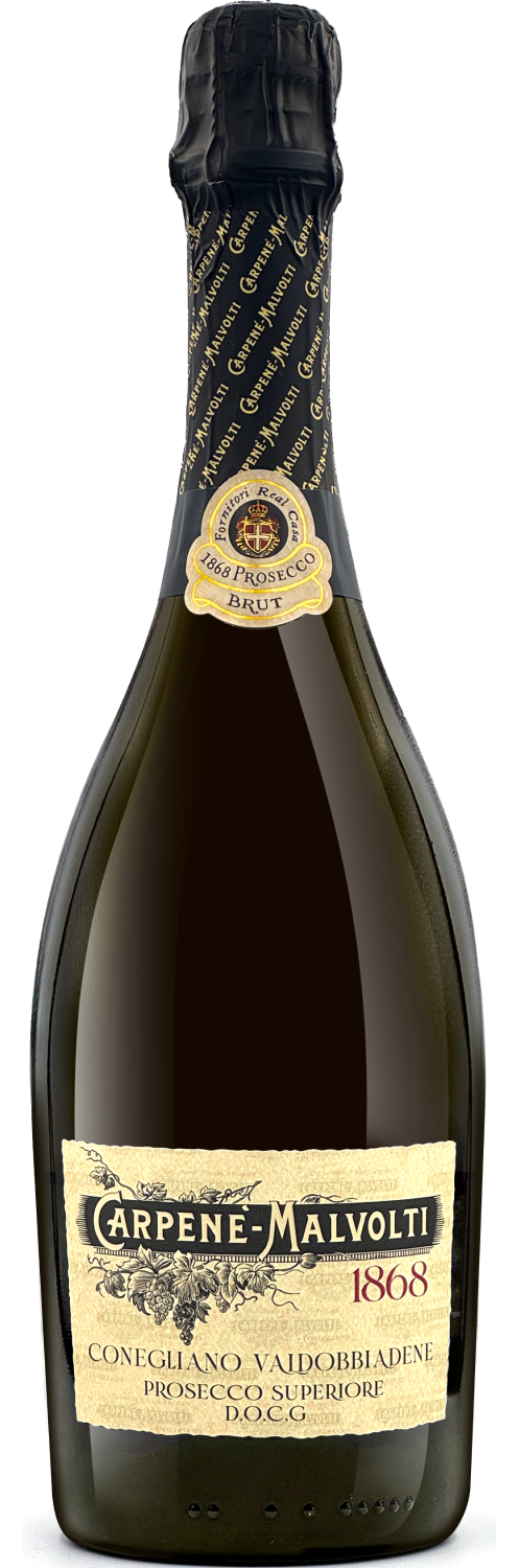 Вино игристое Carpene-Malvolti Prosecco 1868 Superiore Conegliano Valdobbiadene 0,75 л фото