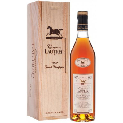 Коньяк Lautrec VSOP Grande Champagne in wooden box 0,70 л фото